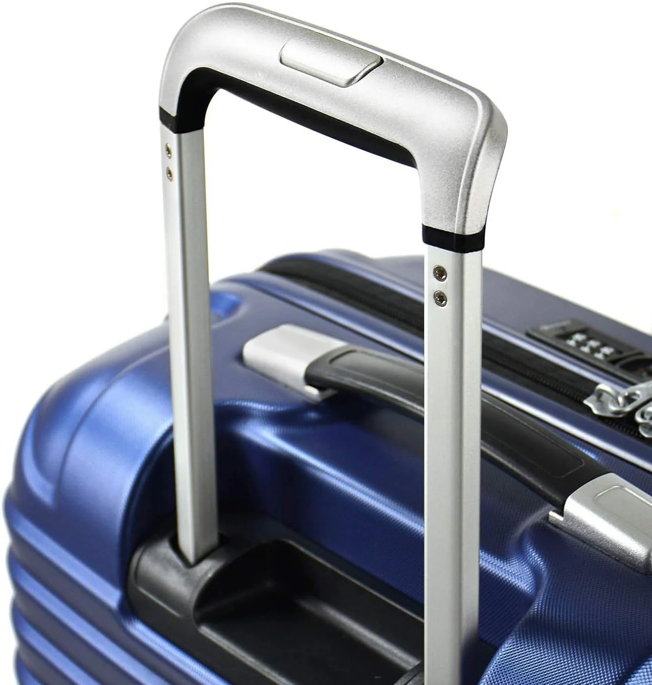 Eminent KH16 TPO Hard Case Checked Luggage – Lightweight 24-Inch Suitcase with Quiet 360° Wheels & TSA Lock, Aqua Blue - Image 3