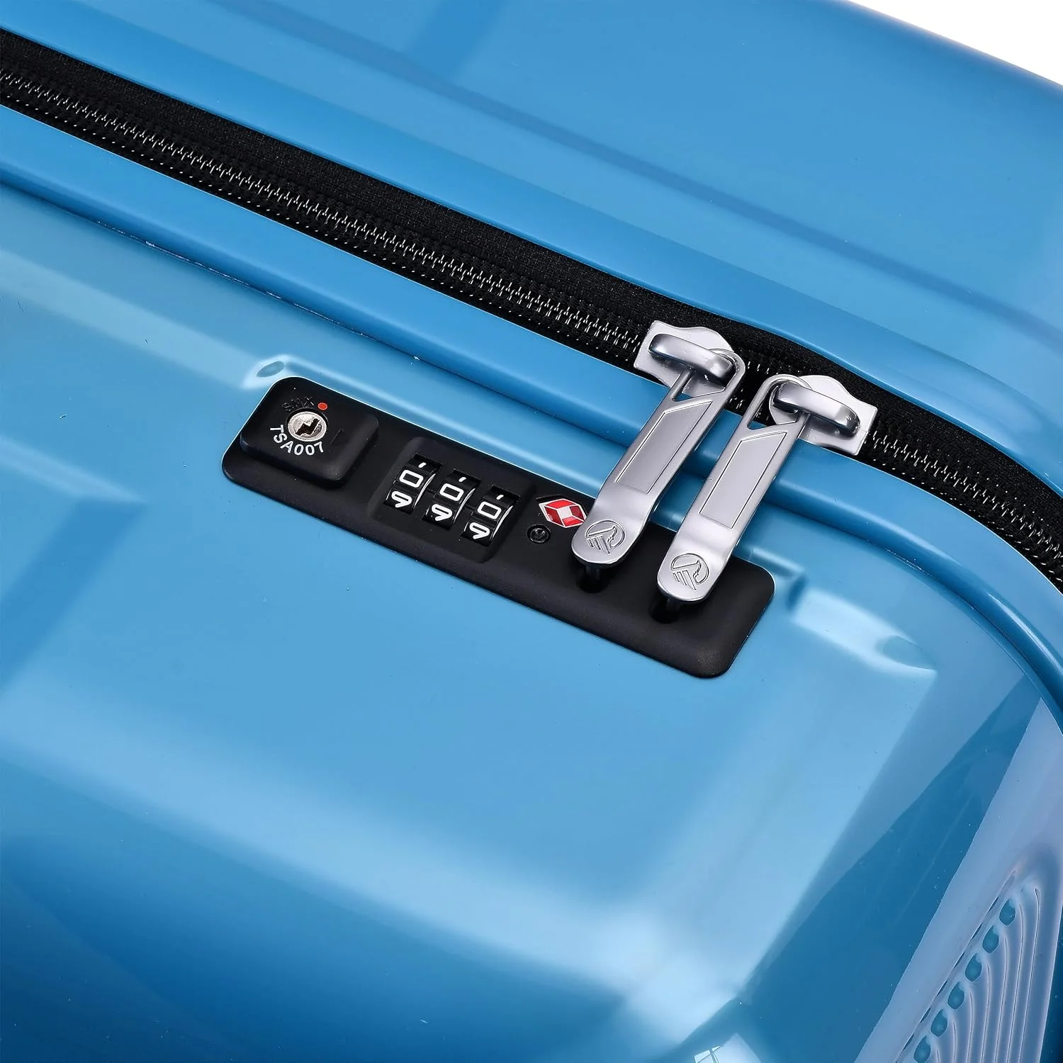 Eminent KJ84 Makrolon PC Checked Luggage – 360° Quiet Double Spinner Wheels & TSA Lock, Bright Blue, 24-Inch - Image 5