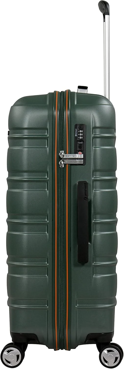 Eminent KJ95 Polycarbonate Glam Hard Case – Lightweight Checked Luggage with Quiet Spinner Wheels & TSA Lock, Mallard Green, 24-Inch - Image 2