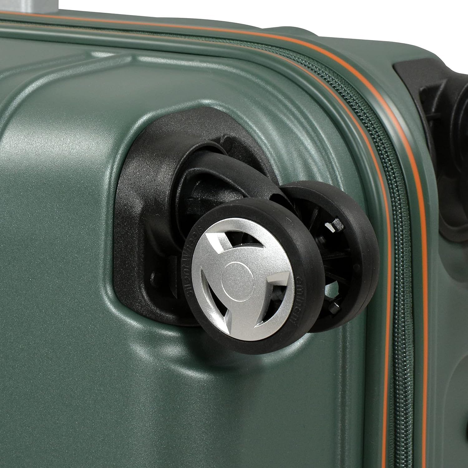 Eminent KJ95 Polycarbonate Glam Hard Case – Lightweight Checked Luggage with Quiet Spinner Wheels & TSA Lock, Mallard Green, 24-Inch - Image 4
