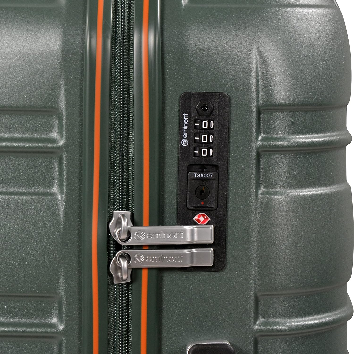 Eminent KJ95 Polycarbonate Glam Hard Case – Lightweight Checked Luggage with Quiet Spinner Wheels & TSA Lock, Mallard Green, 24-Inch - Image 5
