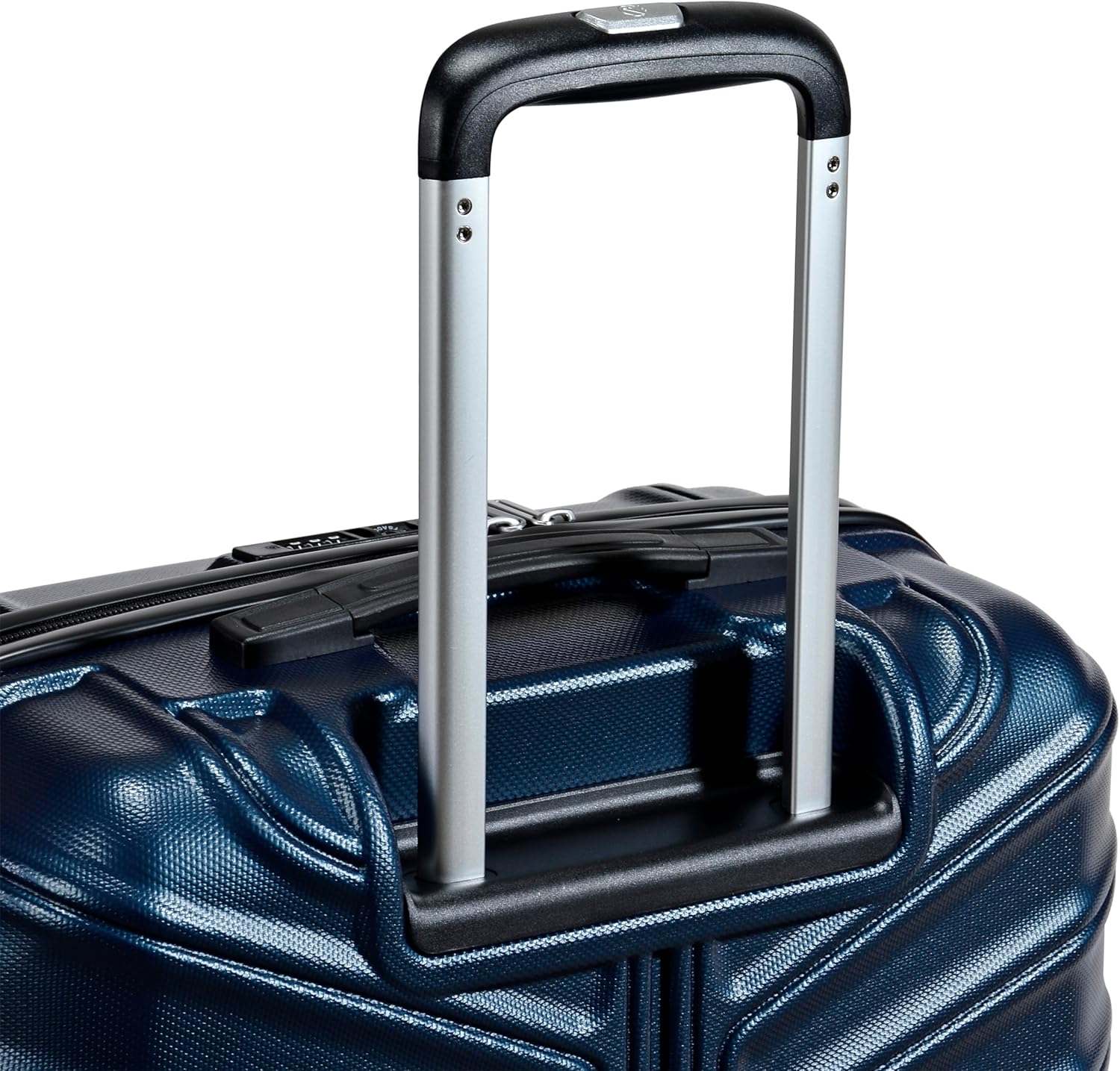 Eminent KK30 24-Inch TPO Ultra-Light Fashion Checked Luggage with Safe Zipper, TSA Lock & Double Spinner Wheels – DK Navy - Image 4