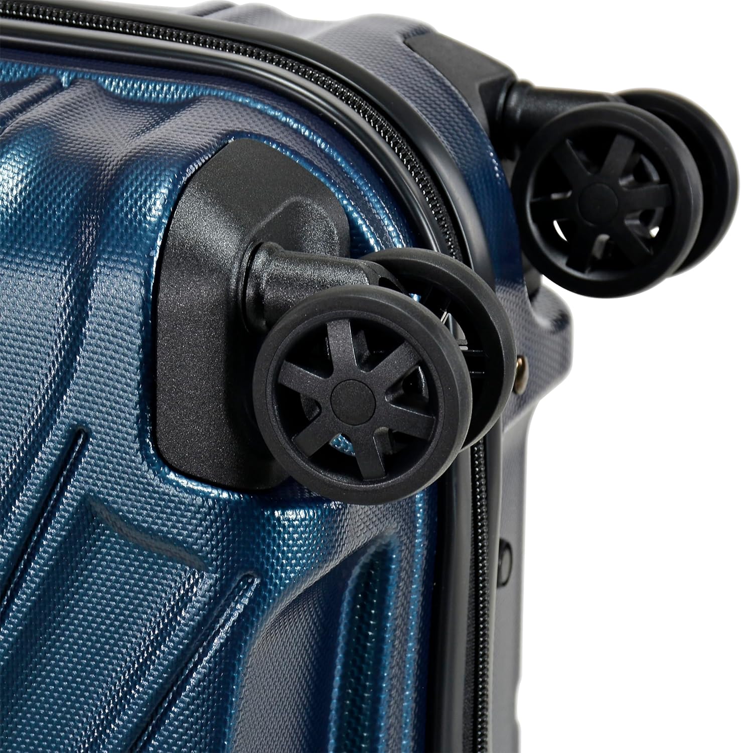 Eminent KK30 24-Inch TPO Ultra-Light Fashion Checked Luggage with Safe Zipper, TSA Lock & Double Spinner Wheels – DK Navy - Image 5