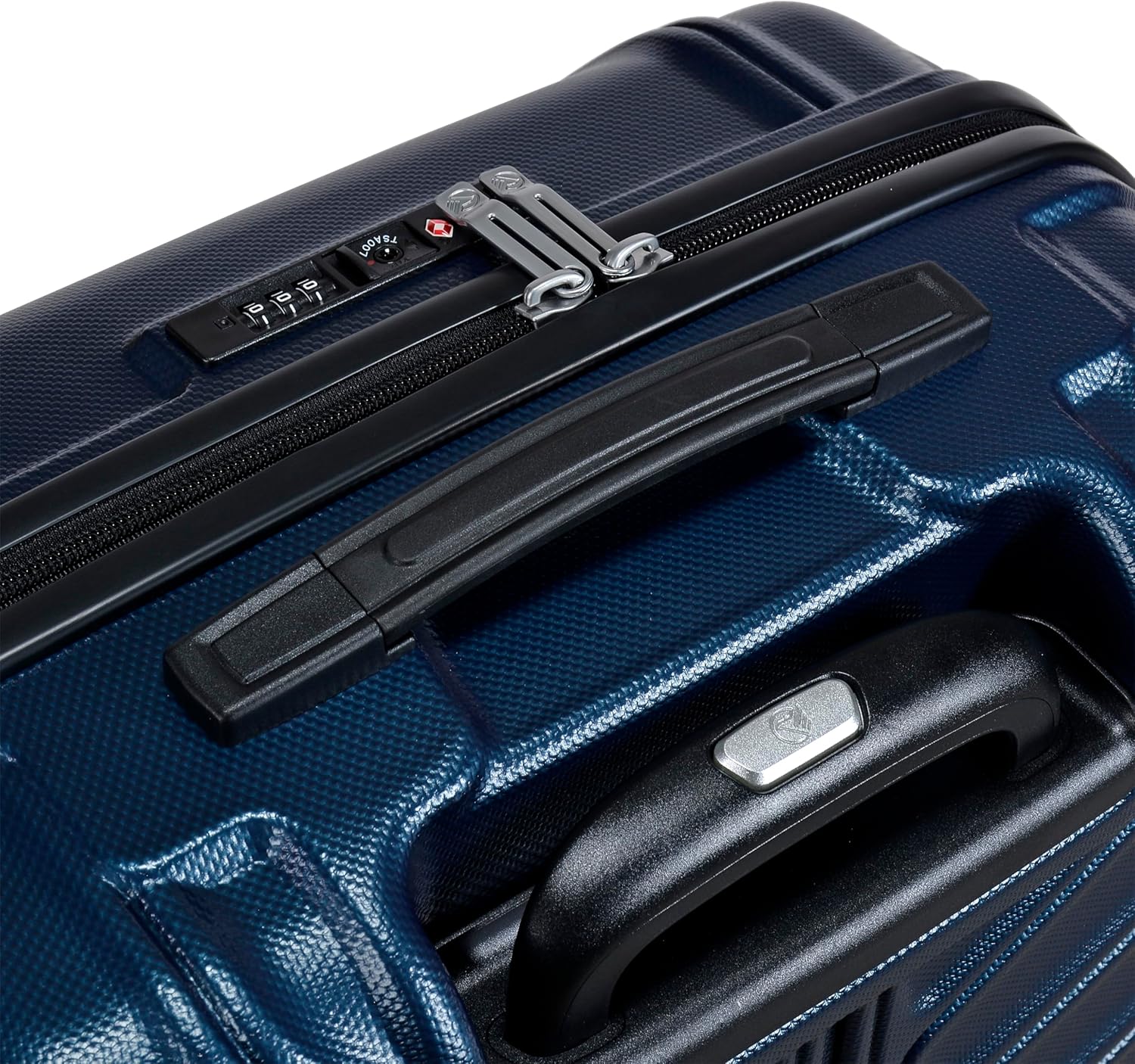 Eminent KK30 24-Inch TPO Ultra-Light Fashion Checked Luggage with Safe Zipper, TSA Lock & Double Spinner Wheels – DK Navy - Image 7