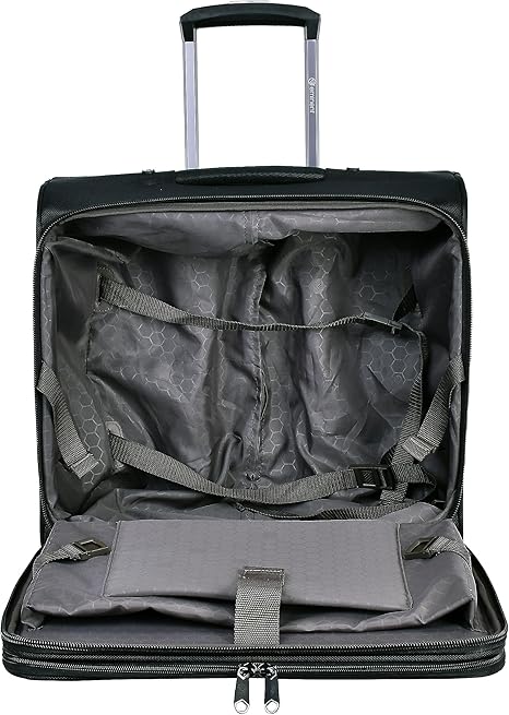 Eminent V135-17 Water-Repellent Multi-Compartment Unisex Pilot Case Trolley for Office & Business Travel – Black - Image 4