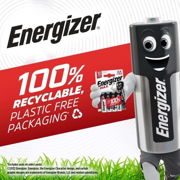 ENERGIZER MAX Alkaline AA Batteries 1.5V, Pack Of 4 - Image 3