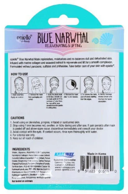 Epielle Facial Mask Blue Narwhal-23ML - Image 2