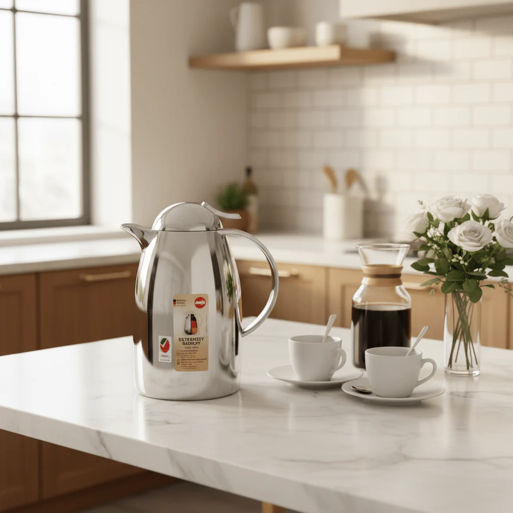 Emsa Vacuum Flask 1L– Chrome | Extremely Robust - Image 3
