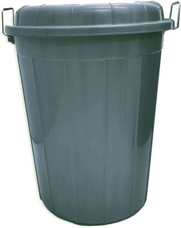 Esqube Plastic Drum Bucket With Lid-40Liter-Assorted