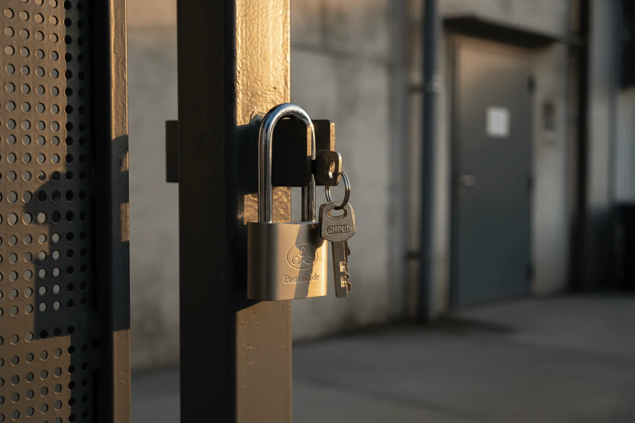 Eternal Circle Heavy-Duty Solid Brass Padlock — 40mm - Image 2