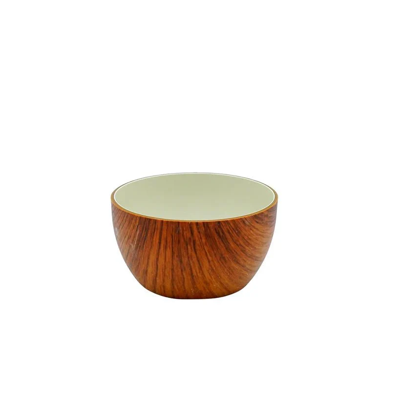 Evelin Round Bowl Wooden Texture 9Cm 10271Mk