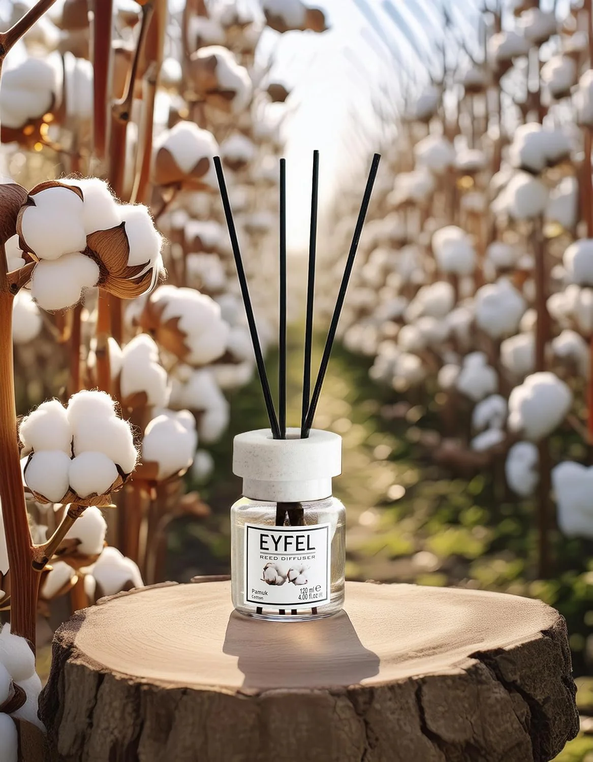 Eyfel Reed Diffuser, Cotton- 120ml - Image 3