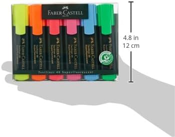 Faber-Castell Classic Highlighter Wallet Of 6pcs Green, Classic, 154806, Estuche Con 6 Textliner - Image 4