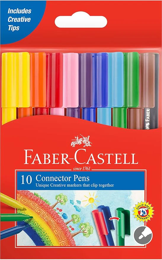 Faber-Castell Faber Castell Connector Felt Pen 10 Color, Pen, F155510