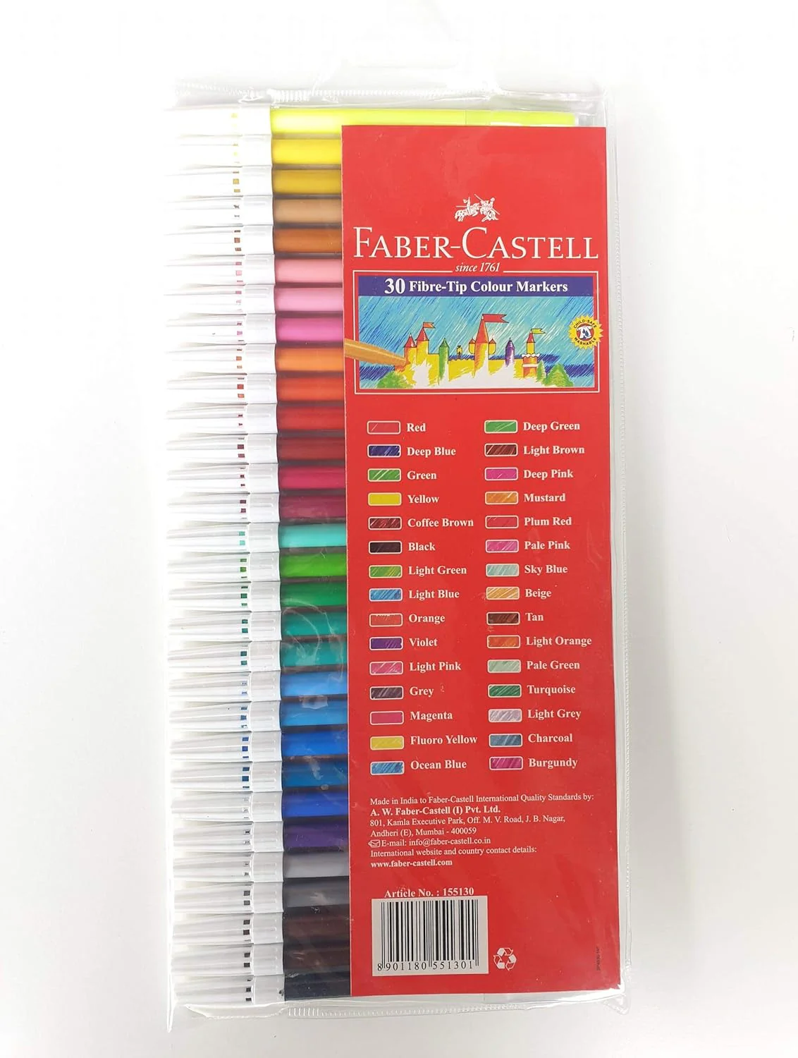 Faber-Castell Felt Color Markers-30Pcs - Image 2