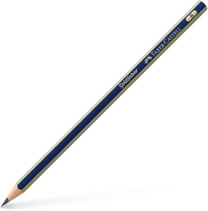 Faber-Castell Gold Faber Graphite Pencil B For Writing, Drawing And Sketching Pack Of 12 (112501)