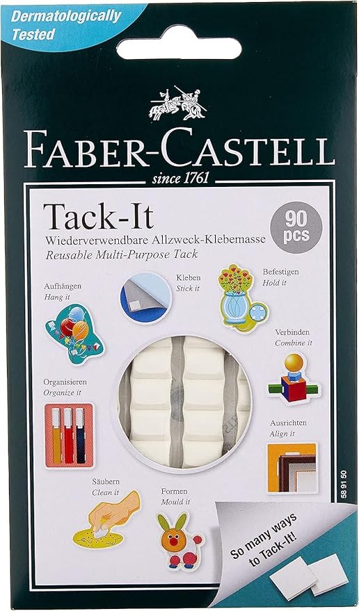 Faber-Castell Reusable Multi Purpose Adhesive Tack It 50Gm White, F589150