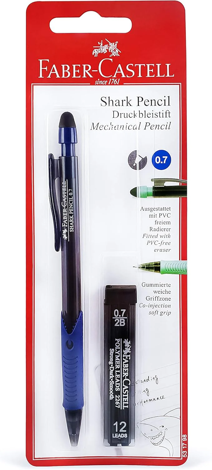 Faber-Castell Shark Mechanical Pencil 0.7Mm, Multicolor, 531798, Jumbo - Image 2