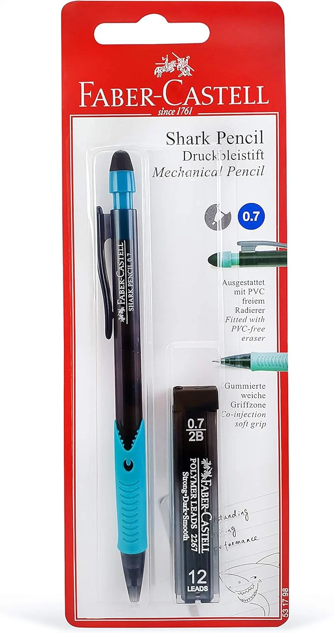 Faber-Castell Shark Mechanical Pencil 0.7Mm, Multicolor, 531798, Jumbo - Image 3