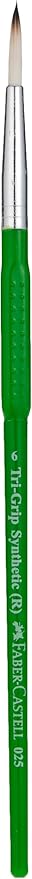 Faber-Castell Synthetic Hair Paint Brushes Round 7Pc (0,2,4,6,8,10,12) - Image 2
