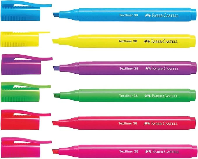 Faber-Castell Textliner 38 Highlighter 6-Pieces, Multicolor - Image 3