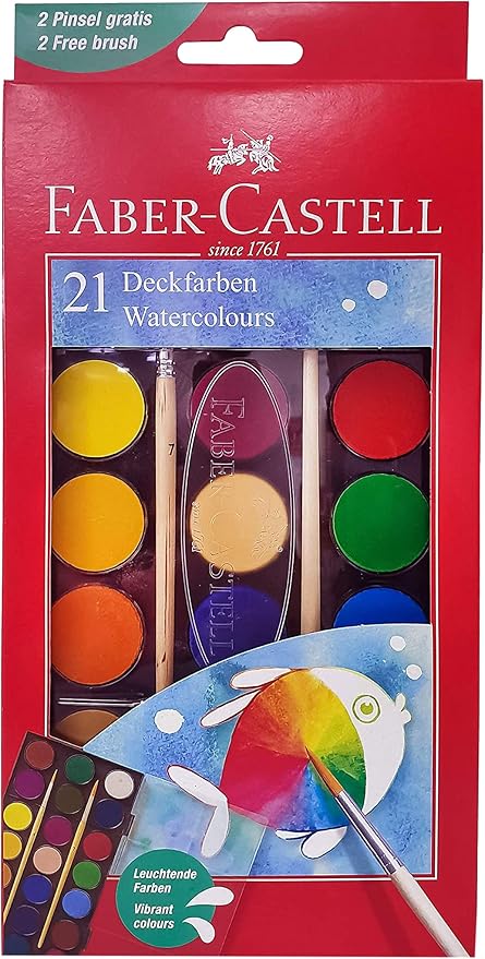 Faber-Castell Watercolor Tablets (Set Of 21 Colors) - Image 5