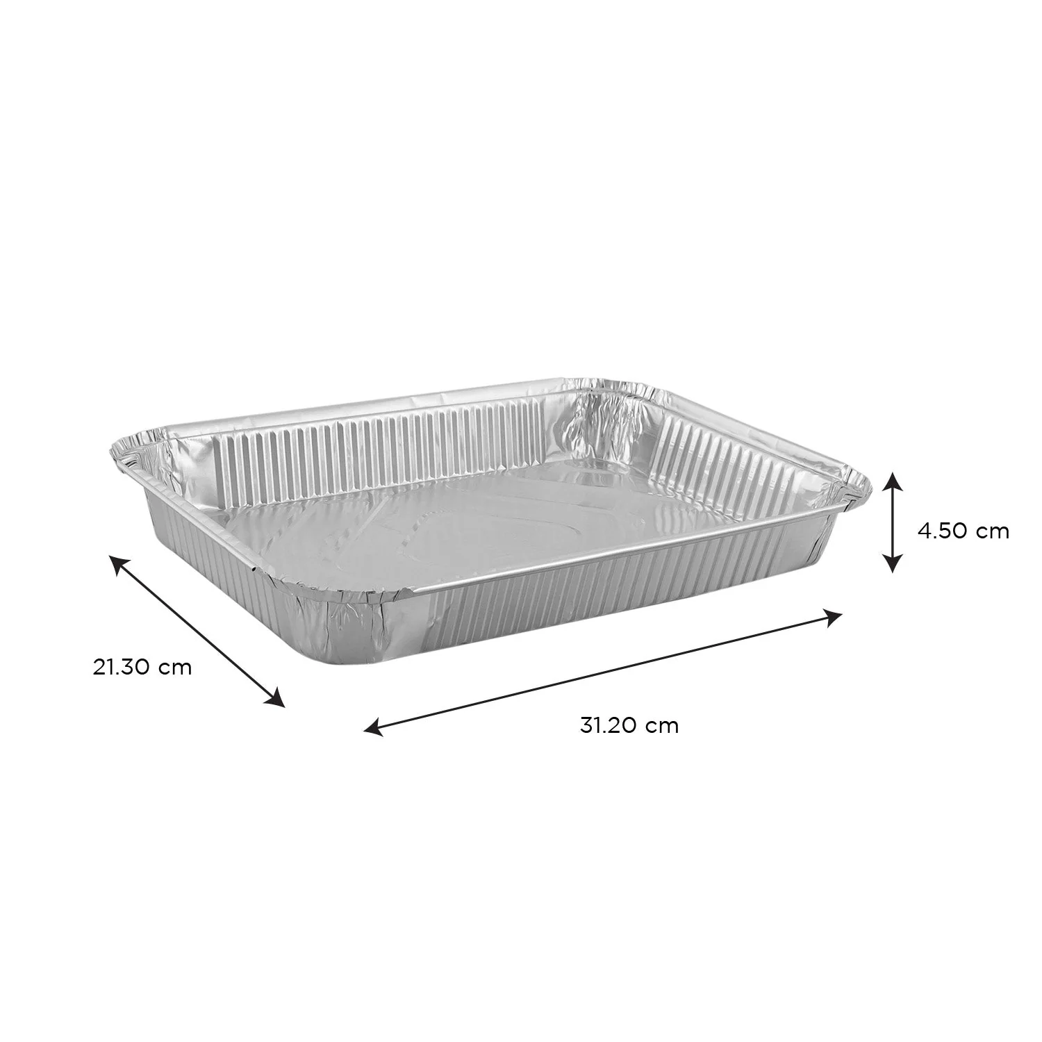 Falcon 10pcs Rectangular Aluminium Container with Lid 21.3cm*4.5cm x 31.2cm -83190 - Image 2