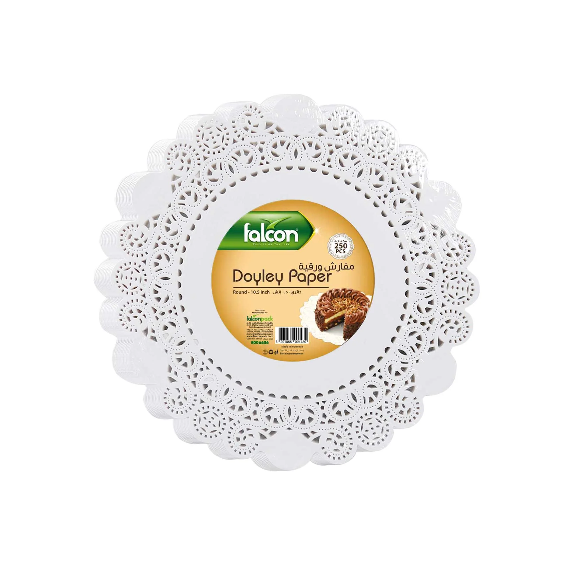 Falcon 250pcs Round Doyley Paper 10.5"