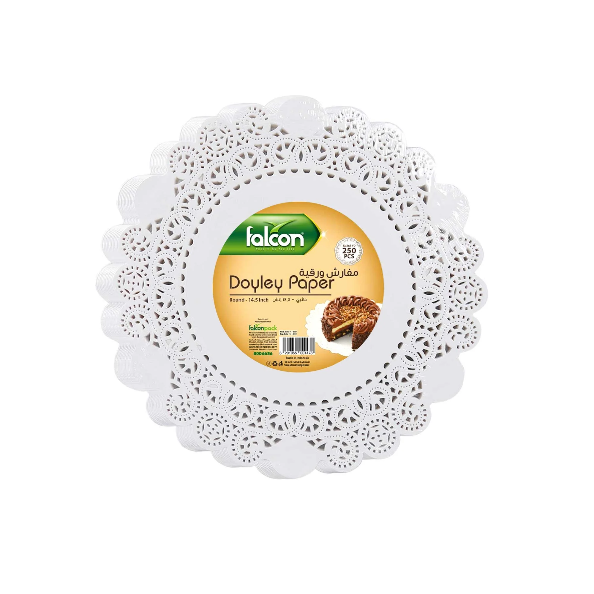 Falcon 250pcs Round Doyley Paper 14.5"