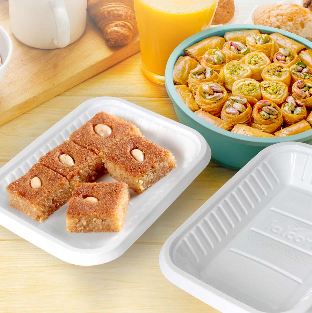 Falcon 500g Rectangular Plastic Trays 162mm*120mm*23mm - Image 3