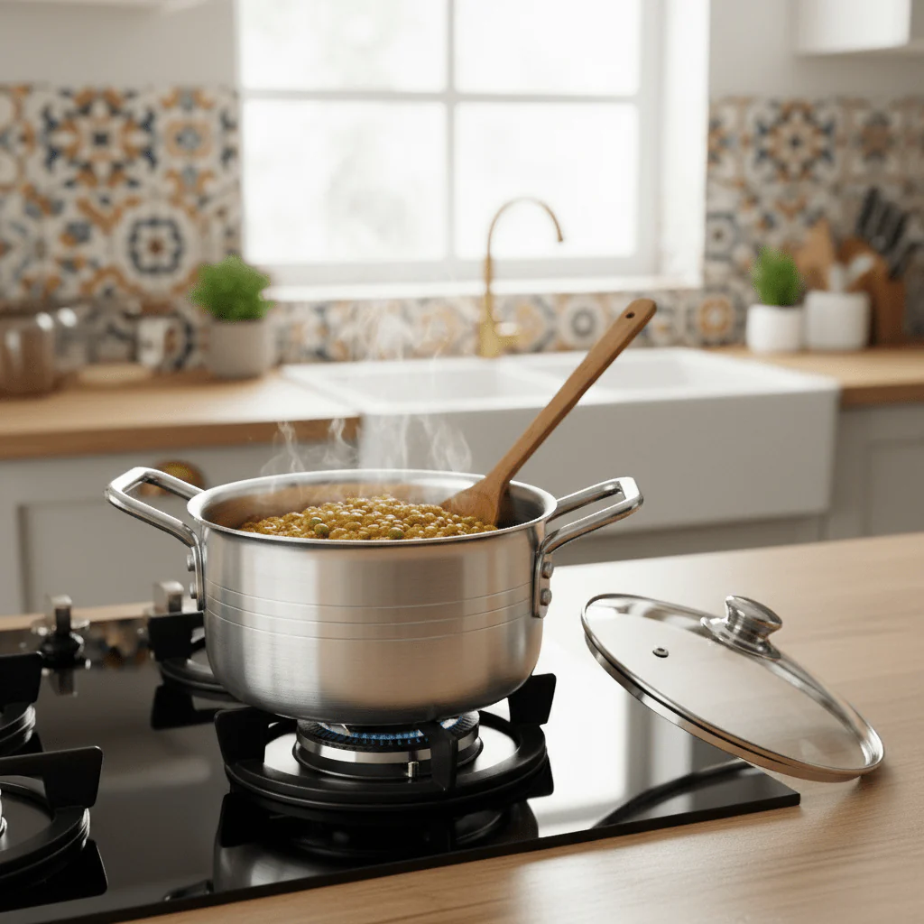 Falcon Aluminium Cooking Pot with Glass Lid No.4, 27cm*12cm - Image 3