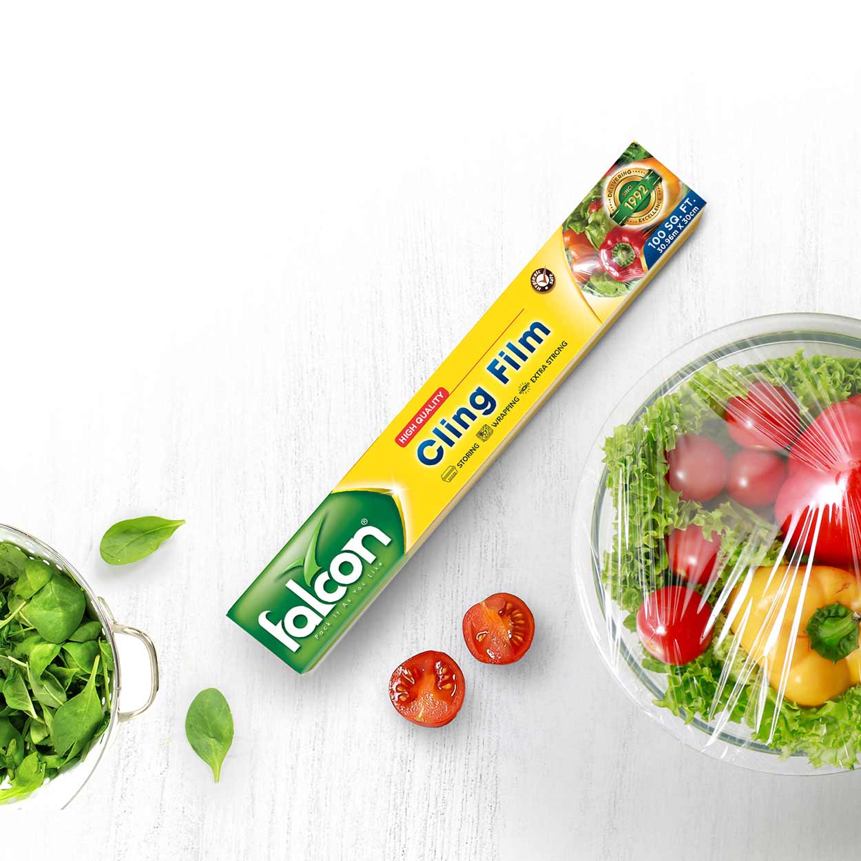 Falcon Cling Film 30.96m*30cm, 100sq.ft, Extra Strong-Wrapping - Image 3