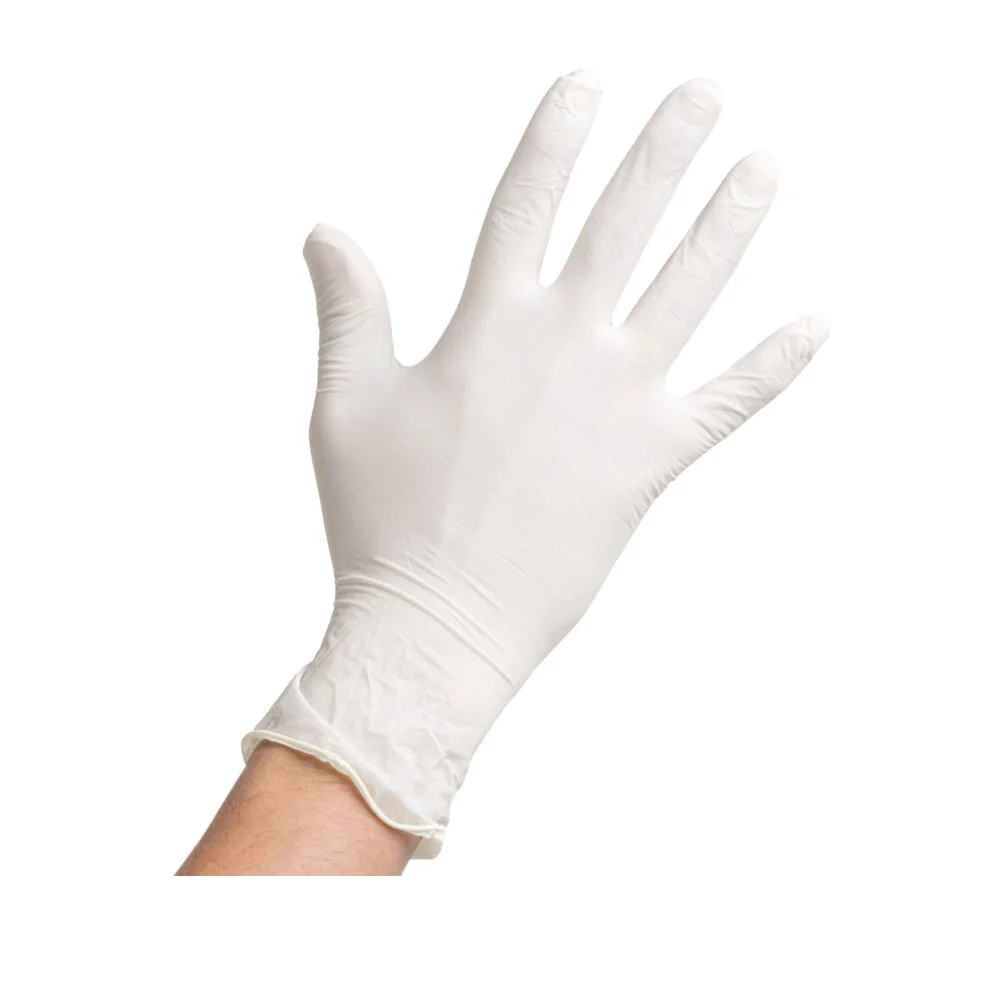 Falcon Powder Free Latex Gloves, Single Use- Non Sterile-Ambidextrous, 100 Gloves by Weight, Medium - Image 3