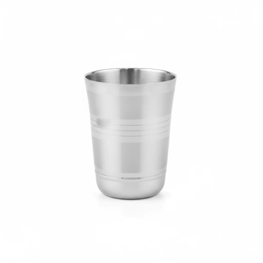 Falcon Stainless Steel Unbreakable Glass, Suitable for Water, Milk, Juice, Tea-300ml