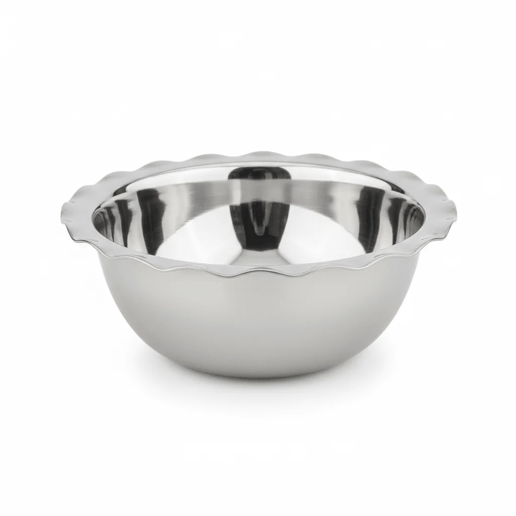 Falcon Stainless Steel Snack Serving Bowl – 17 cm