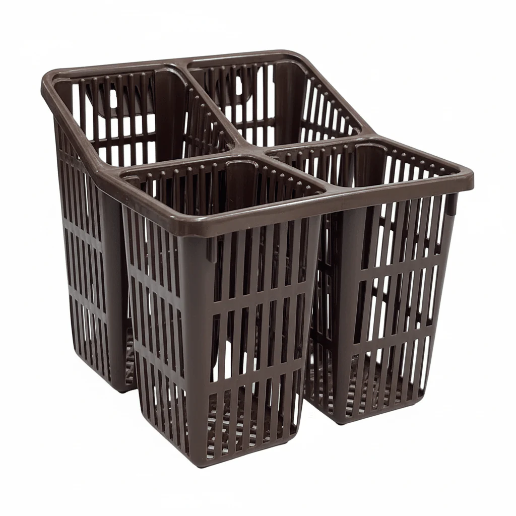 Family Plastics 4 Compartment  Multi Holder 14cm*13cm, Assorted Color