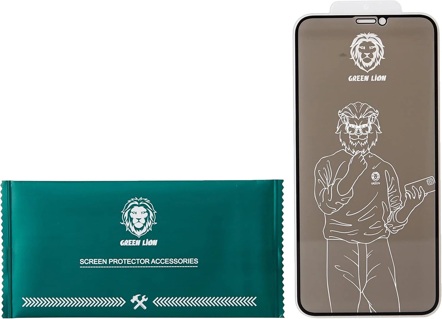 Green Lion 9H Steve Privacy Glass Protector – iPhone X / XS / 11 Pro - Image 5