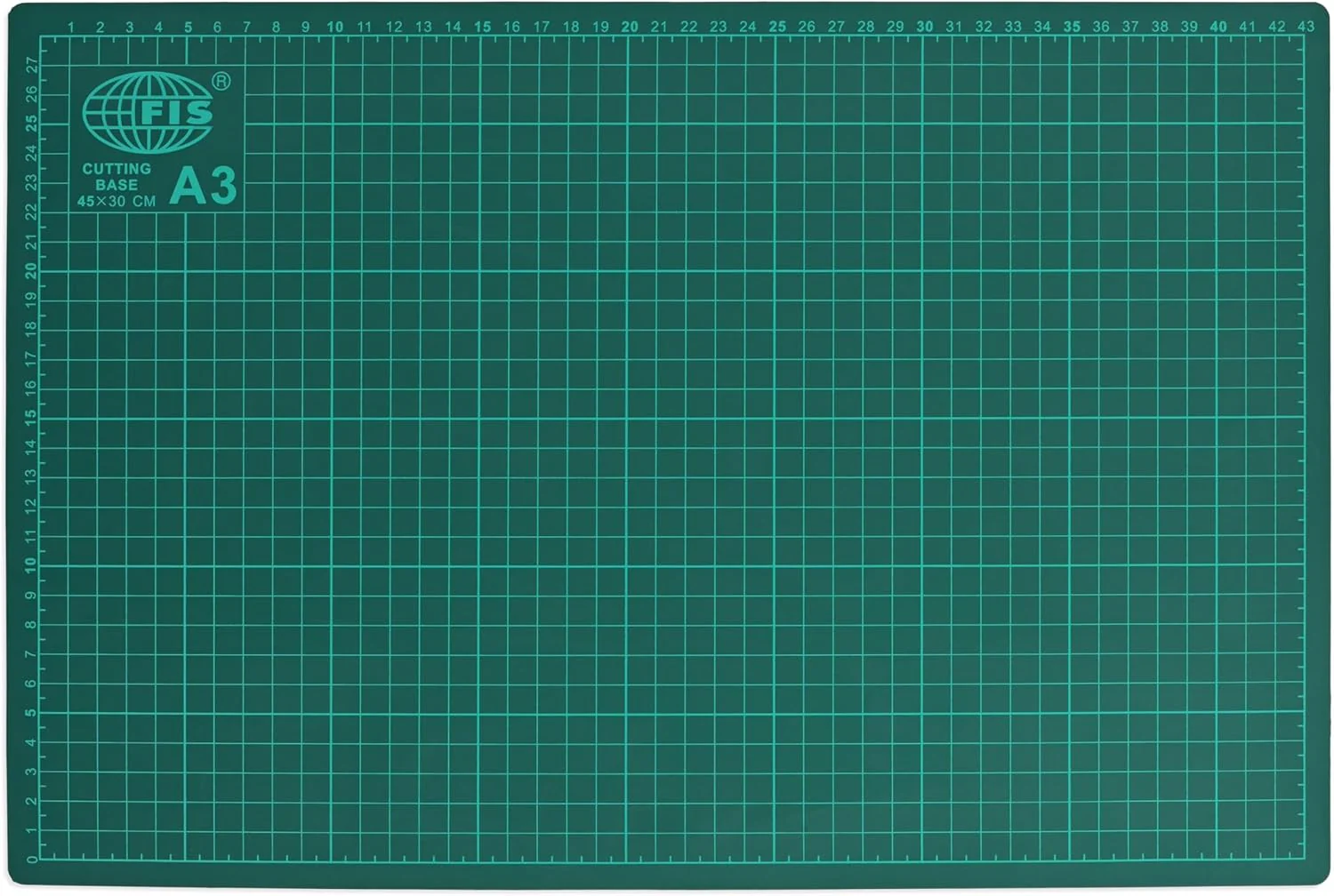 FIS Cutting Mat A3 | 45×30 cm | Self-Healing with Grid & Measuring Lines – FSCUA3N
