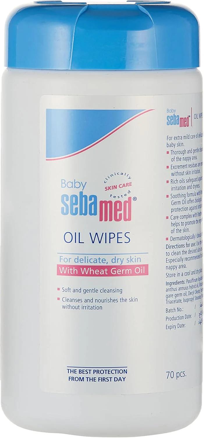 Sebamed Baby Oil Wipes 70 Pcs – For Delicate Skin