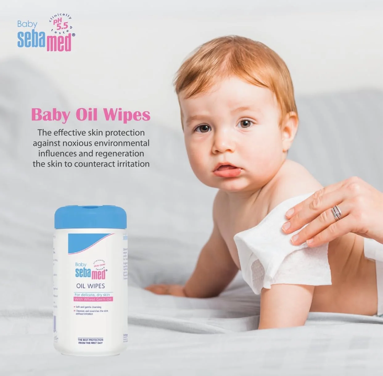 Sebamed Baby Oil Wipes 70 Pcs – For Delicate Skin - Image 2