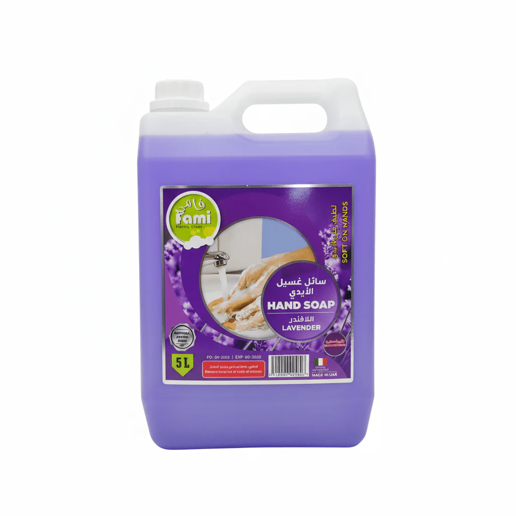 Fami Lavender Hand Soap 5L – Soothing Antibacterial Liquid Hand Wash