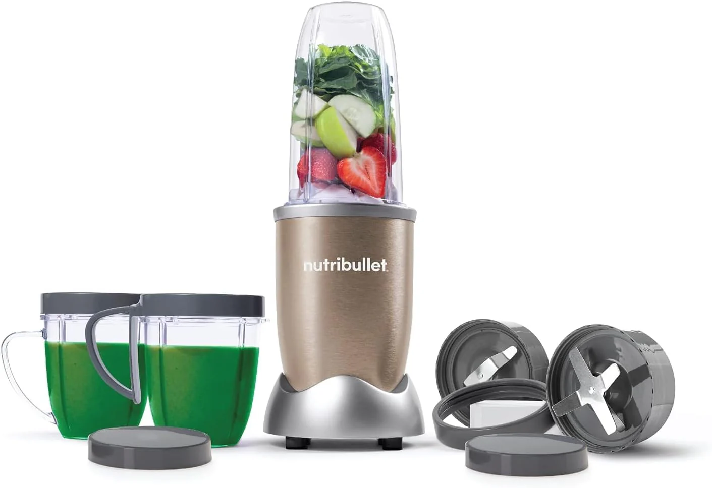 NutriBullet PRO 12-Piece High-Speed Blender/Mixer System, 900 watts, Copper Gold - Image 5
