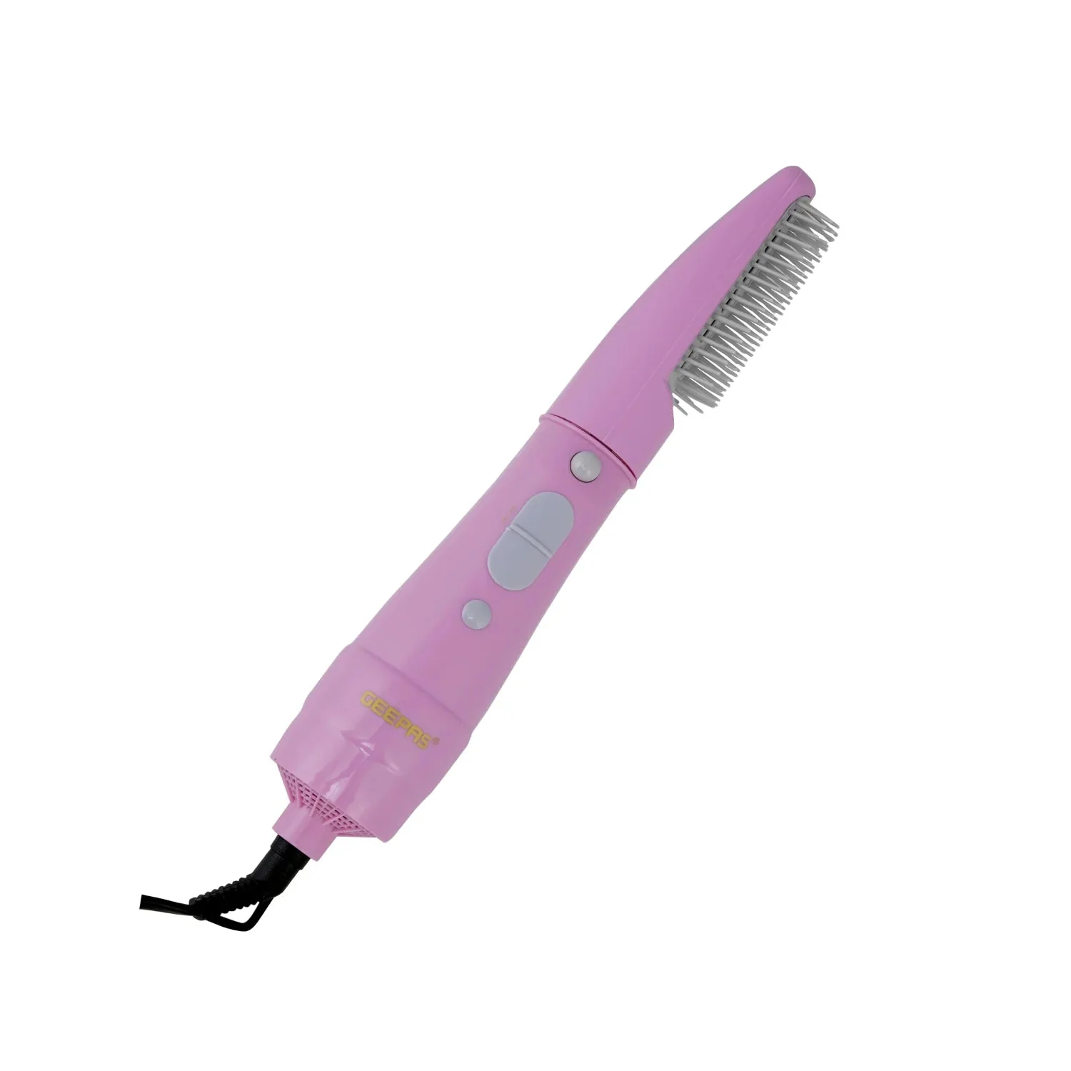 Geepas GH713 Hair Styler | 2-Speed Blow Brush with Safety Cut-Off | 650–750W Powerful Hair Dryer for Smooth Styling| Compact & Travel-Friendly Design