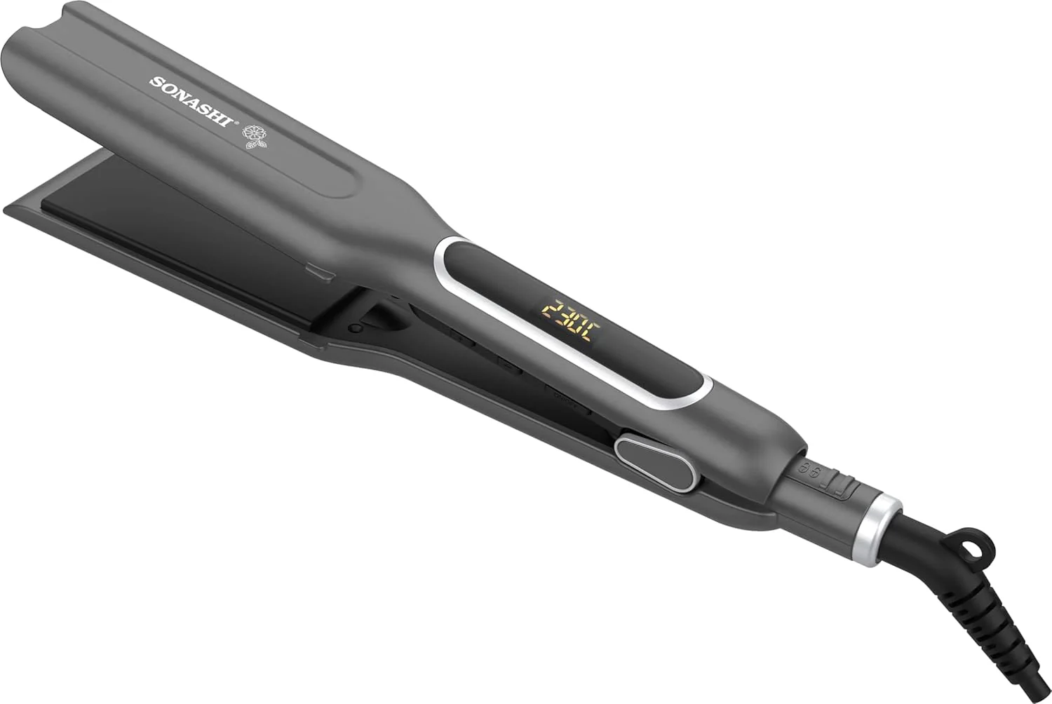 Sonashi 3 in1 Hair Dressing Set With Hair Dryer Hair Straightener And Hair Curler Featured With Ceramic Plates Wet And Dry Function Light Indicator 360 Swivel SBS-800 Grey - Image 3