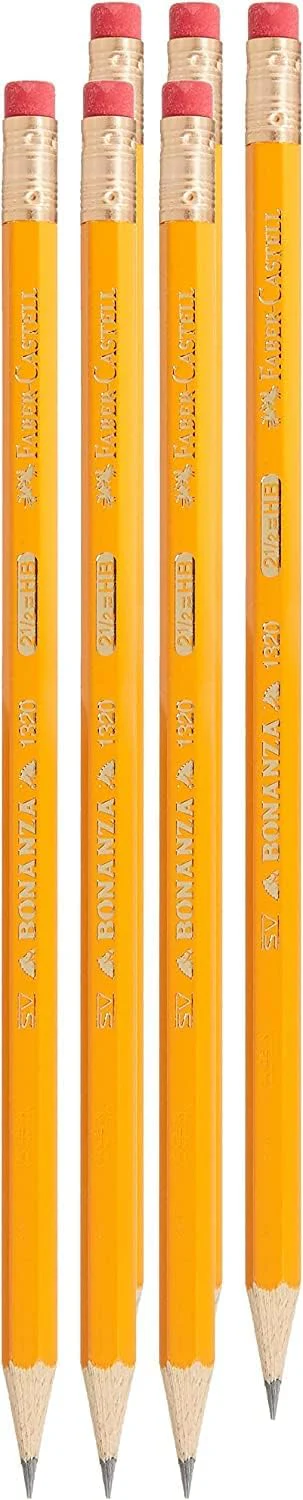 Faber-Castell Bonanza 1320 HB Graphite Pencils with Eraser Tip – Box of 12 - Image 3
