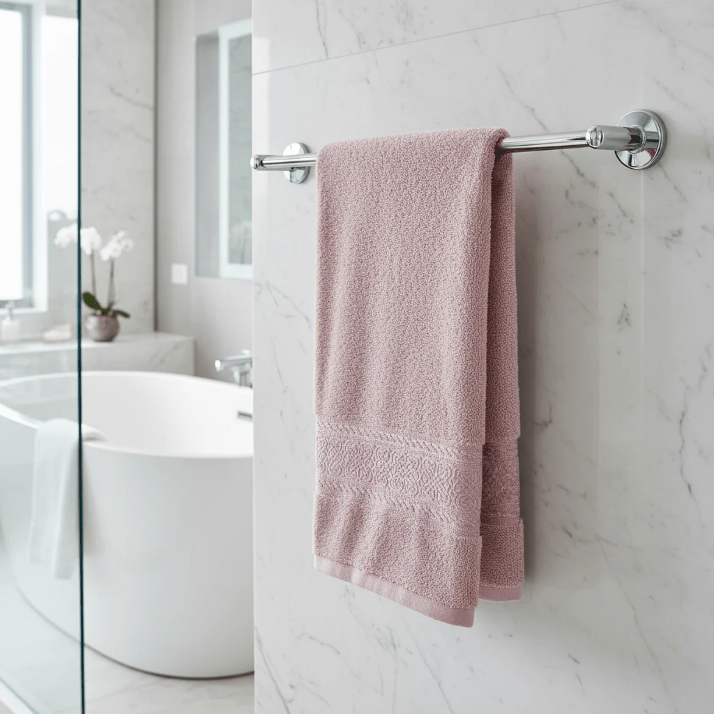 Fieldcrest Cotton Hand Towel – Blush Pink | 50×100cm - Image 2