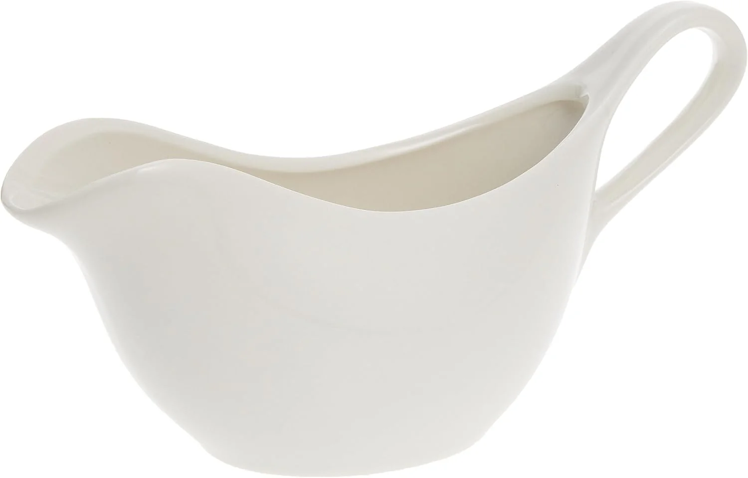 Symphony Premium White Porcelain Gravy Boat & Tray – 325 ml - Image 4