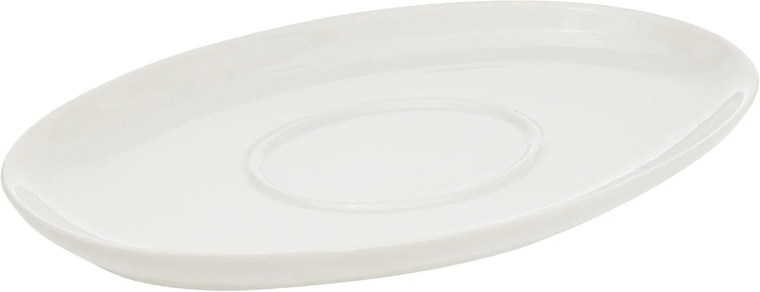 Symphony Premium White Porcelain Gravy Boat & Tray – 325 ml - Image 5