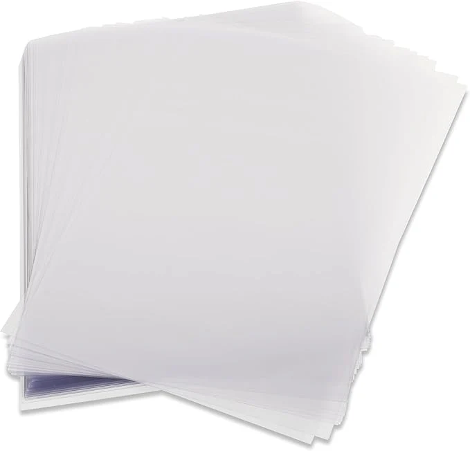 Fis PVC Transparent Cover, A4 Size(210x297mm), 180 Micron Thickness, Packet of 100 Sheets, Clear Transparent View - Image 3