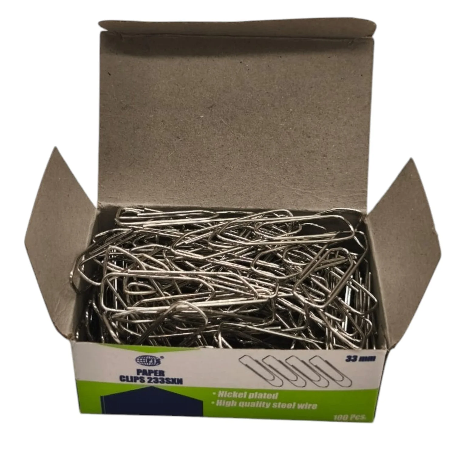 FIS Paper Clips Boat Shape Pack Of 100Pcs 33MM Size - 233SXN - Image 4